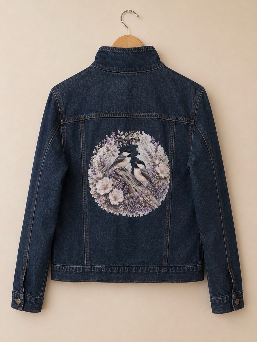Chickadee | NYJeans | XL | Bird & Blossom UpCycled Denim Jacket